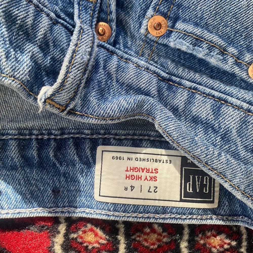 Sky high straight gap jeans - so chic